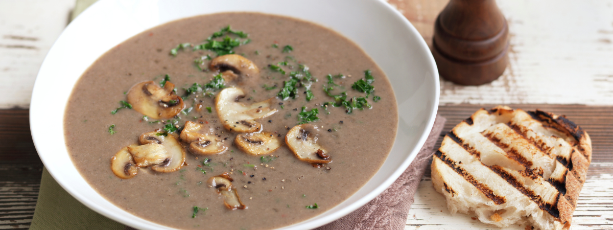 Mushroom and Kale Soup Recipe